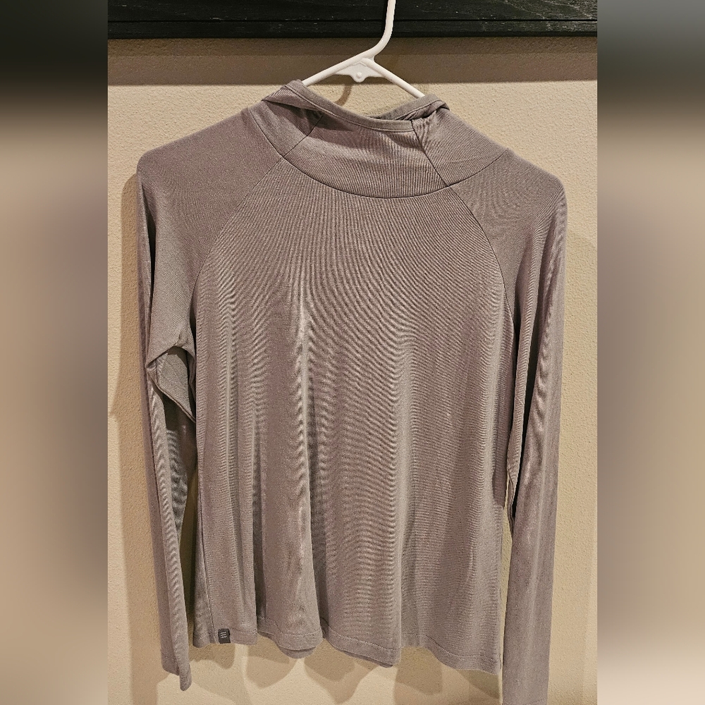 FreeFly Gray Long Sleeve Hooded Top